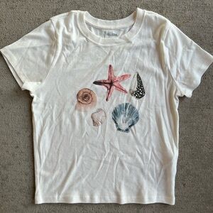 Hollister seashell ocean baby tee short sleeve shirt